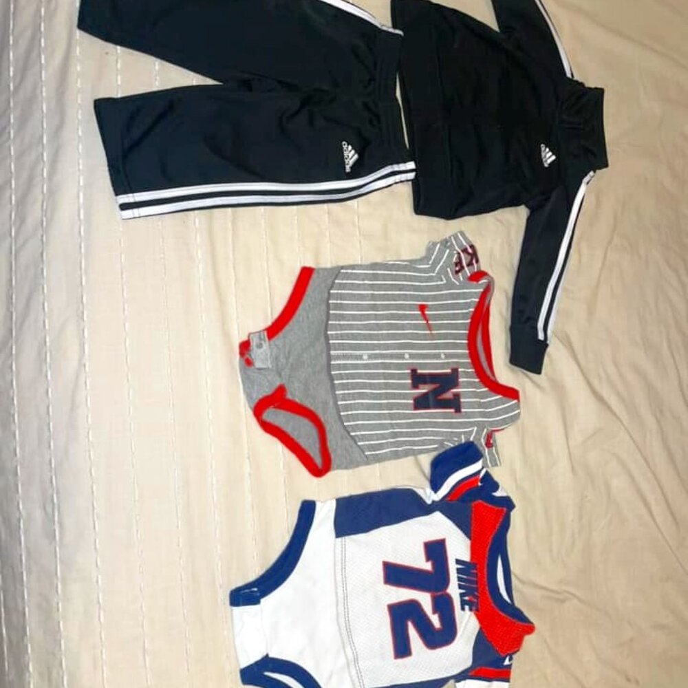 9 month athletic outfits (all 4 items sold together)